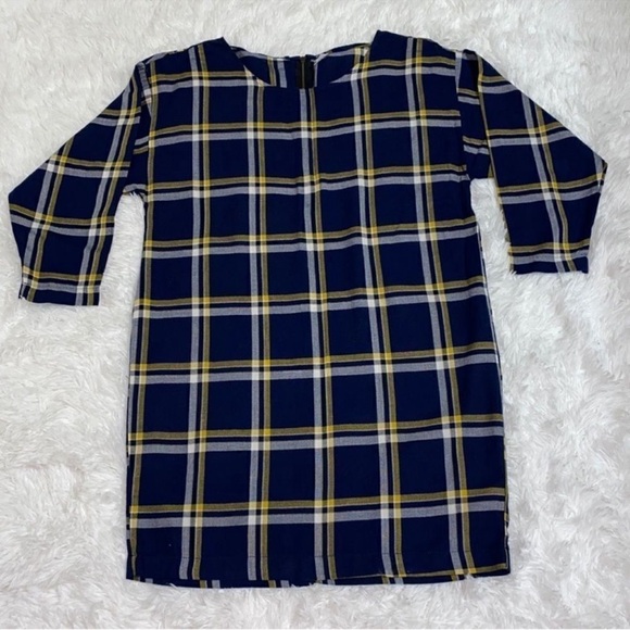 Old Navy Plaid Blue Dress(Size Small) - Picture 2 of 5